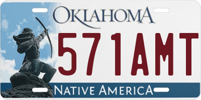 OK license plate 571AMT