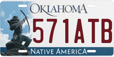 OK license plate 571ATB
