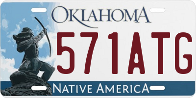 OK license plate 571ATG