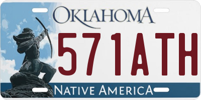 OK license plate 571ATH
