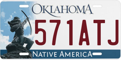 OK license plate 571ATJ