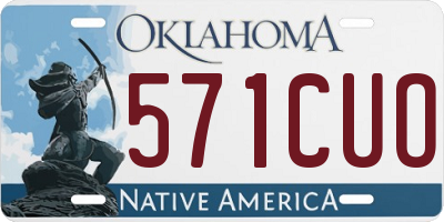 OK license plate 571CUO