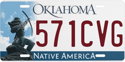 OK license plate 571CVG