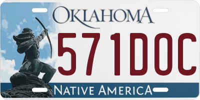 OK license plate 571DOC