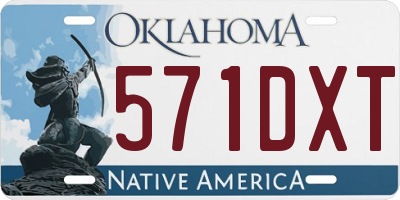 OK license plate 571DXT