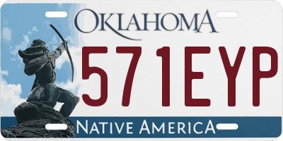 OK license plate 571EYP