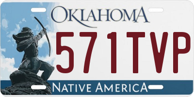 OK license plate 571TVP