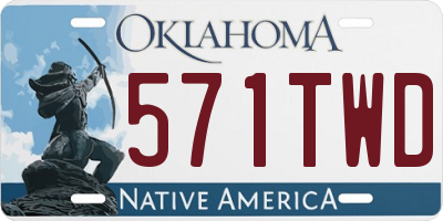 OK license plate 571TWD