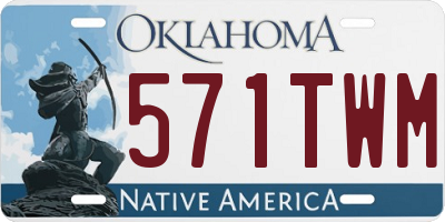 OK license plate 571TWM