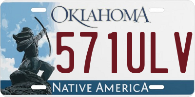 OK license plate 571ULV