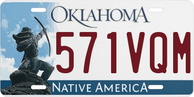 OK license plate 571VQM
