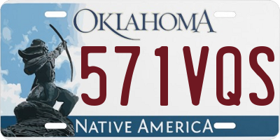 OK license plate 571VQS