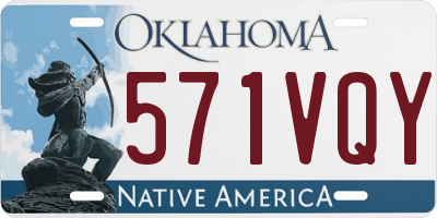OK license plate 571VQY