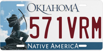 OK license plate 571VRM
