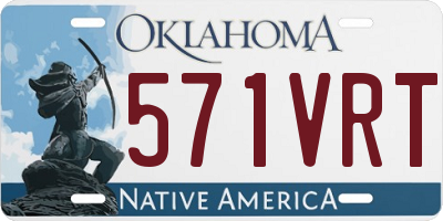 OK license plate 571VRT
