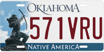 OK license plate 571VRU