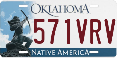 OK license plate 571VRV