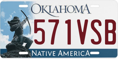 OK license plate 571VSB