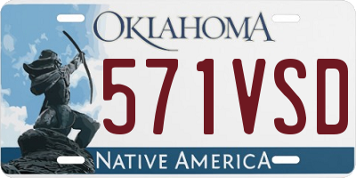 OK license plate 571VSD