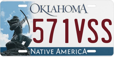 OK license plate 571VSS