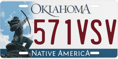 OK license plate 571VSV