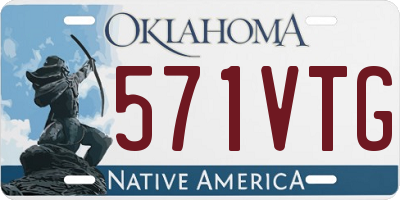 OK license plate 571VTG