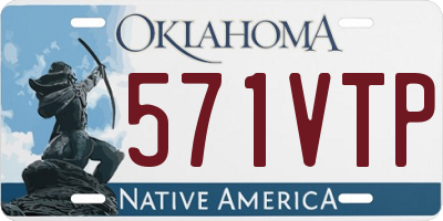 OK license plate 571VTP