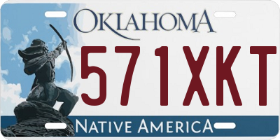 OK license plate 571XKT