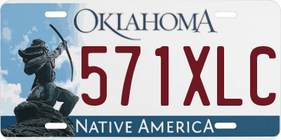 OK license plate 571XLC