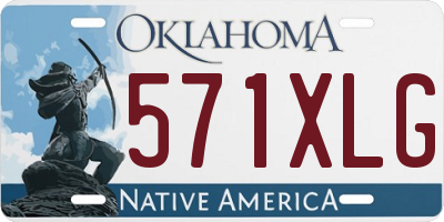 OK license plate 571XLG