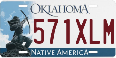 OK license plate 571XLM