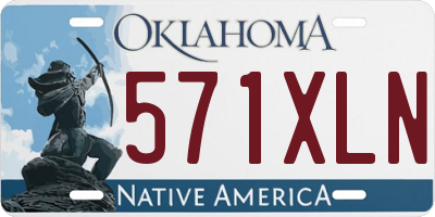 OK license plate 571XLN