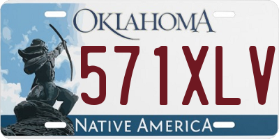 OK license plate 571XLV