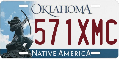 OK license plate 571XMC