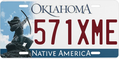 OK license plate 571XME