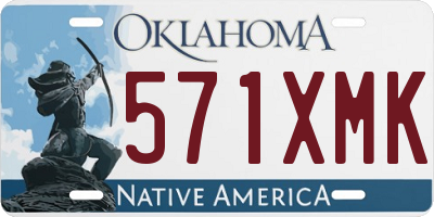 OK license plate 571XMK