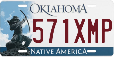 OK license plate 571XMP