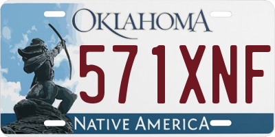 OK license plate 571XNF