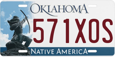 OK license plate 571XOS