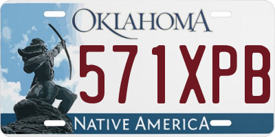 OK license plate 571XPB