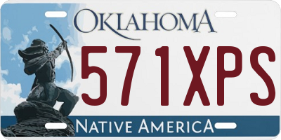 OK license plate 571XPS