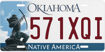 OK license plate 571XQI