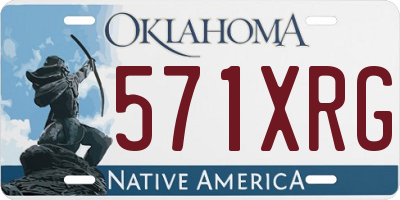 OK license plate 571XRG