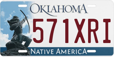 OK license plate 571XRI