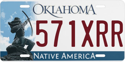OK license plate 571XRR