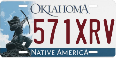 OK license plate 571XRV