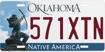 OK license plate 571XTN