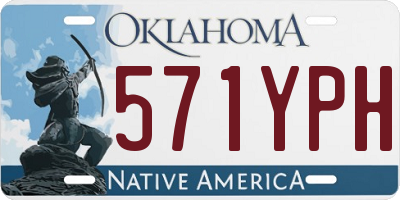 OK license plate 571YPH