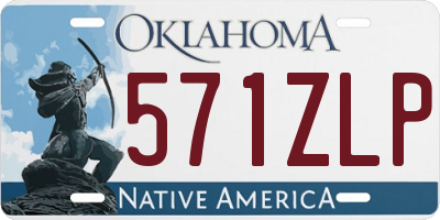 OK license plate 571ZLP