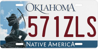 OK license plate 571ZLS